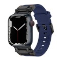 For Apple Watch Series 6 44mm Explorer TPU Watch Band(Black Blue)