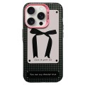 For iPhone 14 Pro Max Sweet Cool Bow PC Phone Case(Bow Tie)
