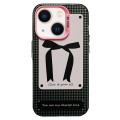 For iPhone 13 Sweet Cool Bow PC Phone Case(Bow Tie)