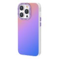For iPhone 14 Pro TGVIS Grace Series Gradient Color Phone Case(Sunset Purple)