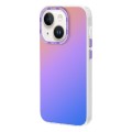 For iPhone 14 Plus TGVIS Grace Series Gradient Color Phone Case(Sunset Purple)
