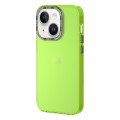 For iPhone 14 TGVIS Grace Series Transparent Color Phone Case(Fluorescent Green)