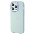 For iPhone 14 Pro TGVIS Grace Series Transparent Color Phone Case(Light Blue)