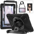 For Amazon Kindle Fire HD10 2023 Silicone Hybrid PC Full Body Tablet Case(Black)