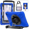 For Amazon Kindle Fire HD10 2023 Silicone Hybrid PC Full Body Tablet Case(Blue)