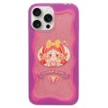 For iPhone 15 Pro Max Double Sided IMD Full Coverage TPU Phone Case(Bow Headscarf Girl)