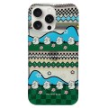 For iPhone 15 Pro Max Double Sided IMD Full Coverage TPU Phone Case(Two Rows of Ducks)