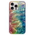 For iPhone 15 Pro Double Sided IMD Full Coverage TPU Phone Case(Green Halo Ripple)