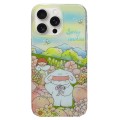 For iPhone 15 Pro Double Sided IMD Full Coverage TPU Phone Case(Bow Doll)