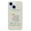 For iPhone 15 Double Sided IMD Full Coverage TPU Phone Case(Hollow Bow Swan)