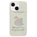 For iPhone 14 Double Sided IMD Full Coverage TPU Phone Case(Hollow Bow Swan)