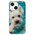 For iPhone 14 Double Sided IMD Full Coverage TPU Phone Case(Schnauzer)