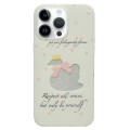 For iPhone 14 Pro Double Sided IMD Full Coverage TPU Phone Case(Hollow Bow Swan)