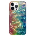 For iPhone 14 Pro Double Sided IMD Full Coverage TPU Phone Case(Green Halo Ripple)