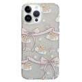 For iPhone 14 Pro Double Sided IMD Full Coverage TPU Phone Case(Bow Cake Cloud Puppy)