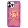 For iPhone 13 Pro Double Sided IMD Full Coverage TPU Phone Case(Bow Headscarf Girl)