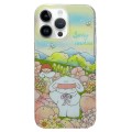 For iPhone 13 Pro Double Sided IMD Full Coverage TPU Phone Case(Bow Doll)