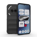 For Nothing Phone 2a Magic Shield TPU + Flannel Phone Case(Black)