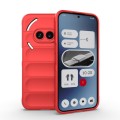 For Nothing Phone 2a Magic Shield TPU + Flannel Phone Case(Red)