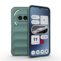 For Nothing Phone 2a Magic Shield TPU + Flannel Phone Case(Dark Green)