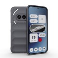 For Nothing Phone 2a Magic Shield TPU + Flannel Phone Case(Dark Grey)