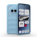 For Nothing Phone 2a Magic Shield TPU + Flannel Phone Case(Light Blue)