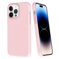 For iPhone 14 Pro Max Big Hole Dopamine PC Phone Case(Pink)