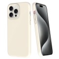 For iPhone 15 Pro Max Big Hole Dopamine PC Phone Case(White)