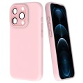 For iPhone 12 Pro Max Fine Hole Dopamine PC Phone Case(Pink)