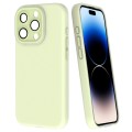 For iPhone 14 Pro Fine Hole Dopamine PC Phone Case(Green)