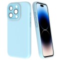 For iPhone 14 Pro Max Fine Hole Dopamine PC Phone Case(Blue)