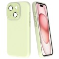 For iPhone 15 Fine Hole Dopamine PC Phone Case(Green)