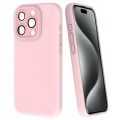 For iPhone 15 Pro Fine Hole Dopamine PC Phone Case(Pink)