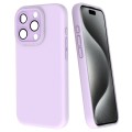 For iPhone 15 Pro Fine Hole Dopamine PC Phone Case(Purple)