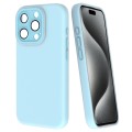 For iPhone 15 Pro Max Fine Hole Dopamine PC Phone Case(Blue)