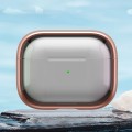 For AirPods Pro 2  TPU Hybrid PC Case with Holder(Rose Gold)