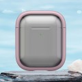 For AirPods 1 / 2 TPU Hybrid PC Case with Holder(Pink)