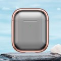 For AirPods 1 / 2 TPU Hybrid PC Case with Holder(Rose Gold)