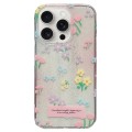 For iPhone 15 Pro Double Sided IMD Full Coverage TPU Phone Case(Floral)