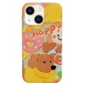 For iPhone 13 Double Sided IMD Full Coverage TPU Phone Case(Sweater Puppy Love)