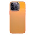 For iPhone 14 Pro Max Laser Gradient Color PC + TPU Phone Case(Dazzle Orange)