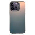 For iPhone 13 Pro Max / 12 Pro Max Laser Gradient Color PC + TPU Phone Case(Dazzle Black)