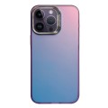 For iPhone 13 Pro Max / 12 Pro Max Laser Gradient Color PC + TPU Phone Case(Dazzle Purple)