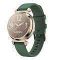 For Garmin Lily 2 Silicone Watch Band Wristband(Dark Green)