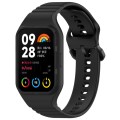 For Xiaomi Mi Band 8 Pro Solid Color Integrated TPU Watch Band(Black)