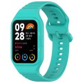 For Xiaomi Mi Band 8 Pro Solid Color Integrated TPU Watch Band(Teal)