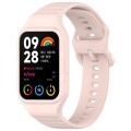 For Xiaomi Mi Band 8 Pro Solid Color Integrated TPU Watch Band(Light Pink)