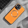 For iPhone 14 Pro Max CD Magsafe Magnetic Cloth Texture Phone Case(Orange)