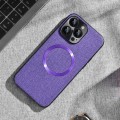 For iPhone 14 Pro Max CD Magsafe Magnetic Cloth Texture Phone Case(Purple)