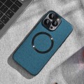 For iPhone 14 Pro Max CD Magsafe Magnetic Cloth Texture Phone Case(Blue)